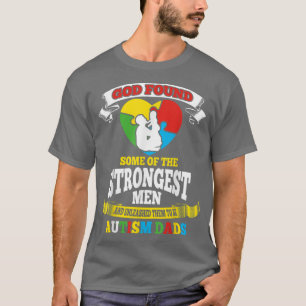God vond een aantal van de sterkste Mannen autisme T-shirt