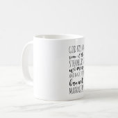 God vond enkele van de sterkste vrouwelijke tak ma koffiemok (Voorkant links)