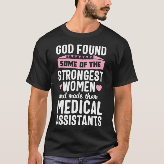 God vond medisch assistent Gift Women Nurse Hospi T-shirt (Voorkant)