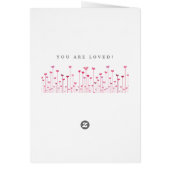 God voor jullie Valentijnsdag van de Heart Flowers (Achterkant)