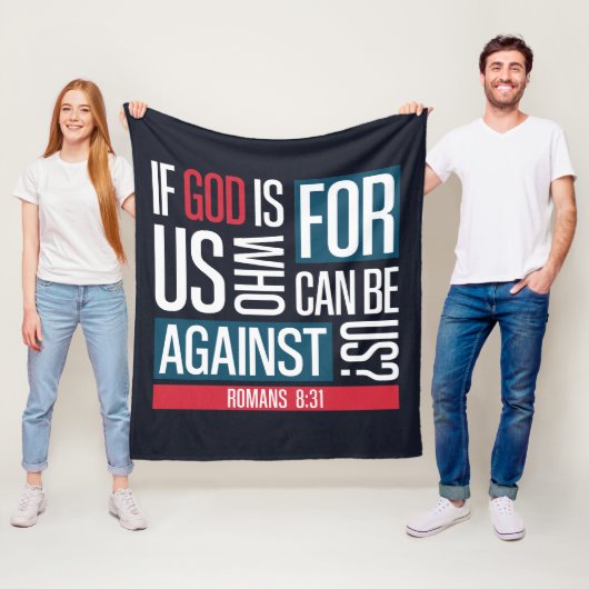 God voor ons fleece deken (In situ)