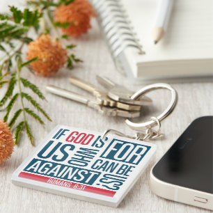 God voor ons sleutelhanger