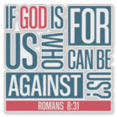 God voor ons sticker (Voorkant)