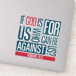 God voor ons sticker