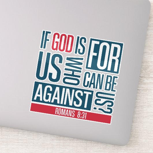 God voor ons sticker (Detail)