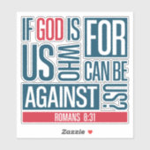 God voor ons sticker (Vel)