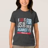 God voor ons Tri-Blend shirt (Voorkant)
