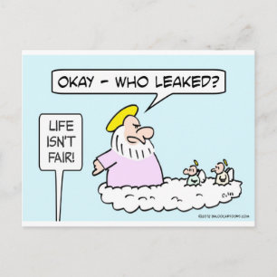 God vraagt engelen die uitgelekt zijn. briefkaart