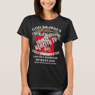 GOD VS JESUS KAGEGEVECHT WASHINGTON DC 2051 T-SHIRT