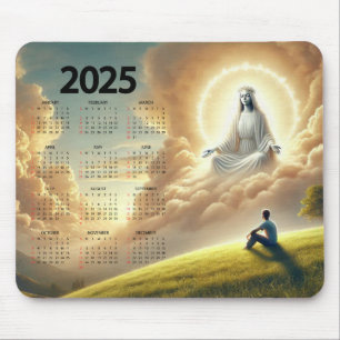 God Waakt over Zijn Kind 2025 Kalender Muismat