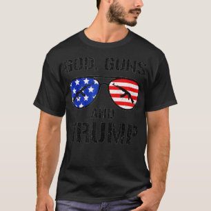 God Wapens Trump 2024 Verkiezingsbril Presidentiee T-shirt