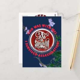 "GOD WAS MET MIJ" IK BEN EEN OVERLEVEND Briefkaart