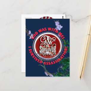 "GOD WAS MET MIJ" IK BEN EEN OVERLEVEND Briefkaart