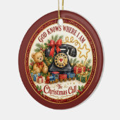 God Weet Kerst Ornament (Links)