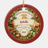 God Weet Kerst Ornament (Achterkant)