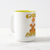 God weet! tweekleurige koffiemok (Voorkant links)