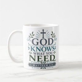 God Weet Wat Je Nodig Hebt Bijbelse Gewijde Quote Koffiemok