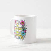 God werkt aan Mok | Christelijke Floral Coffee Cup (Voorkant links)