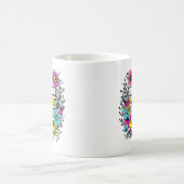 God werkt aan Mok | Christelijke Floral Coffee Cup (Center)