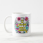 God werkt aan Mok | Christelijke Floral Coffee Cup (Links)