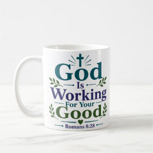 God Werkt Voor Uw Goed Vet Motivatie Citaat Koffiemok