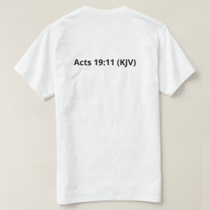 GOD Werkte speciale wonderen zwart en wit T-shirt