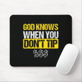 God White Tip Bartender Barman Ober Pub Gift Muismat (Met muis)