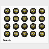 God White Tip Bartender Barman Ober Pub Gift Ronde Sticker (Vel)