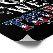 God Wij Trump 2024 Amerikaanse vlag Patriottische  Poster (Hoek)