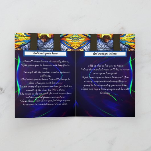 God wil dat je het weet bedankkaart (Binnen)