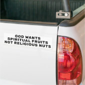 God wil Spirituele groeten Bumpersticker (Op Truck)