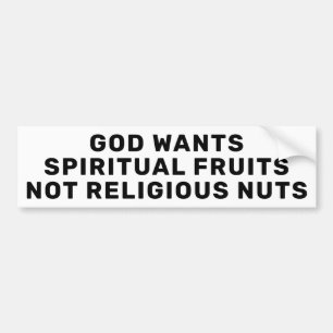 God wil Spirituele groeten Bumpersticker