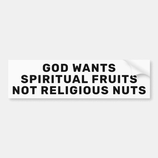 God wil Spirituele groeten Bumpersticker (Voorkant)