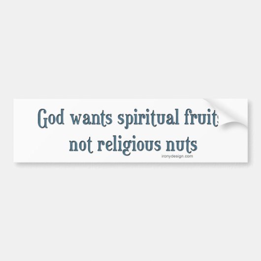God wil Spirituele groeten Bumpersticker (Voorkant)