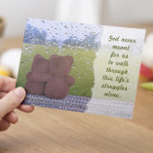 God wilde nooit dat we alleen zouden lopen - ik be bedankkaart