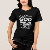 God Will Do The Impossible Christian Tri-Blend Shirt (Voorkant)