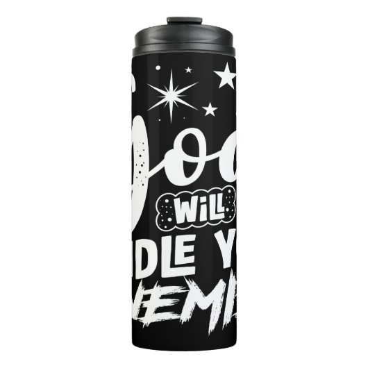 God Will Handle Your Enemies Thermosbeker (Voorkant)