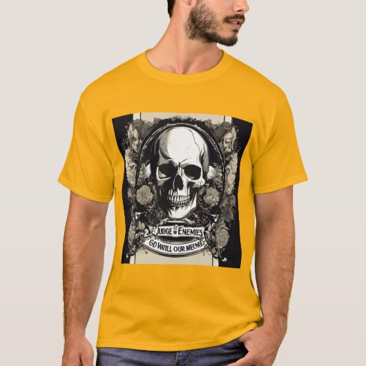 God Will Judge: Skull Logo T-shirt ontwerp (Voorkant)