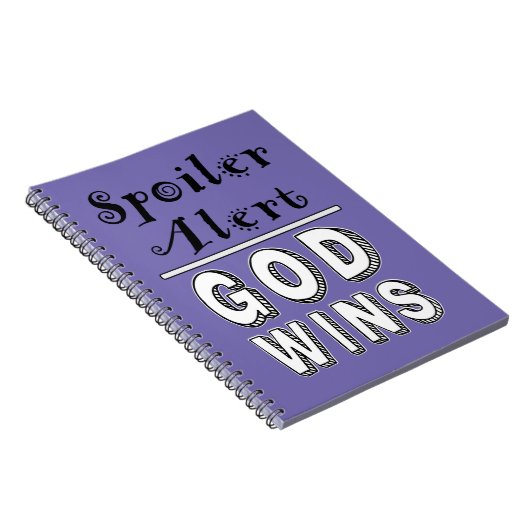 God Wins Notitieboek (Rechterzijde)