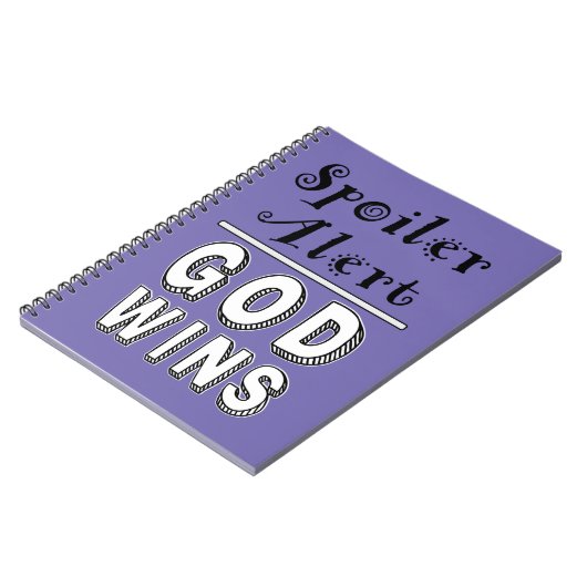 God Wins Notitieboek (Linkerzijde)