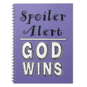 God Wins Notitieboek (Voorkant)