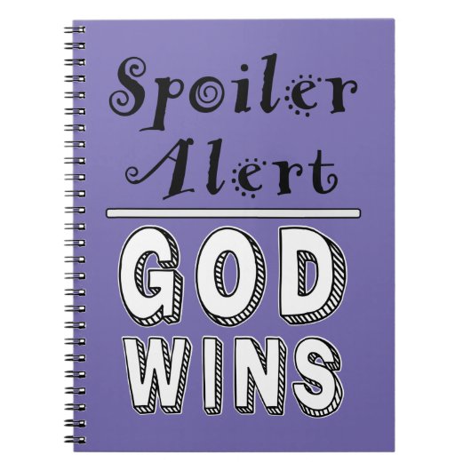 God Wins Notitieboek (Voorkant)