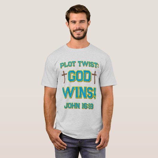 God Wins T-shirt (Voorkant volledig)