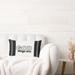 God wint altijd Lumbar Pillow Kussen