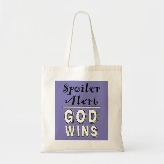 God wint Canvas tas (Voorkant)