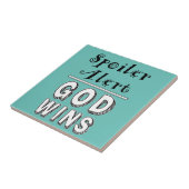 God wint keramische Tegel Tegeltje (Zijkant)