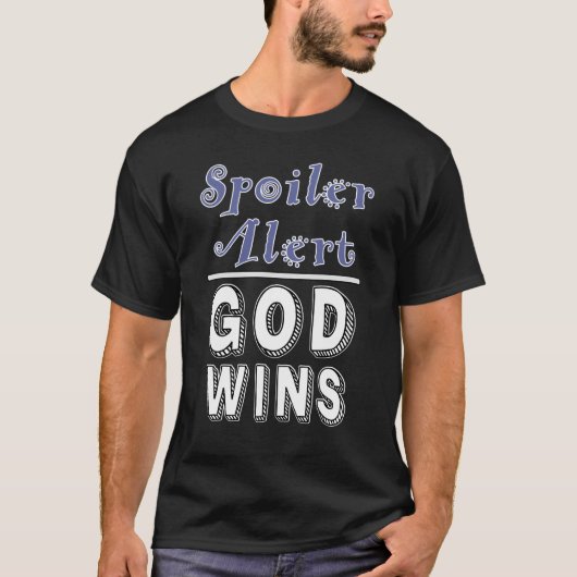 God wint T-Shirt (Voorkant)