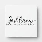 God wist dat mijn hart je nodig had fotoplaat (Voorkant)