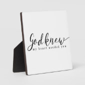 God wist dat mijn hart je nodig had fotoplaat (Voorkant)