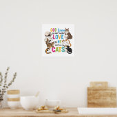 God wist dat mijn hart liefde nodig had - Schattig Poster (Keuken)